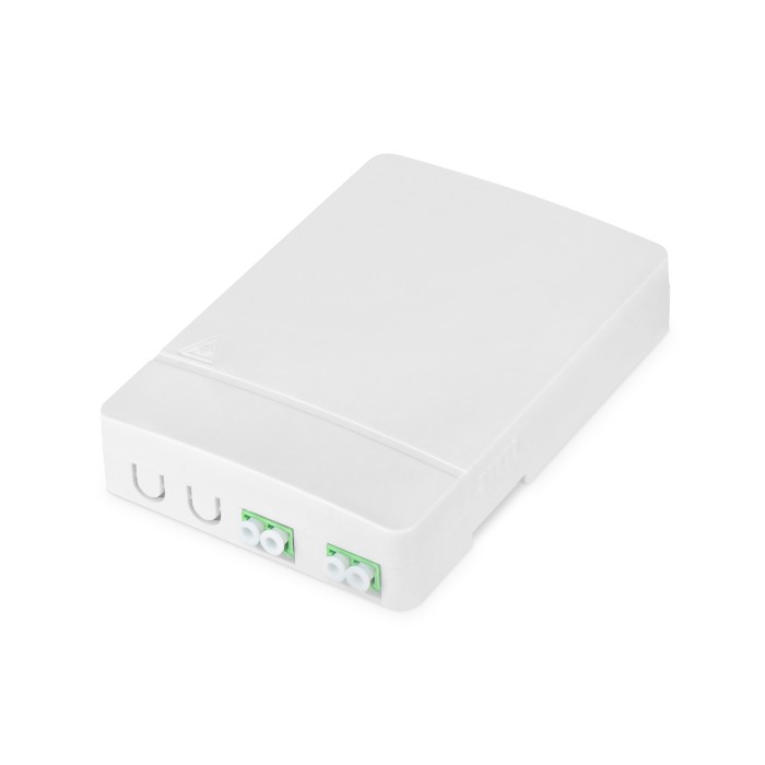 Alloggiamento FTTH con 2 x accoppiamenti LC/APC DX