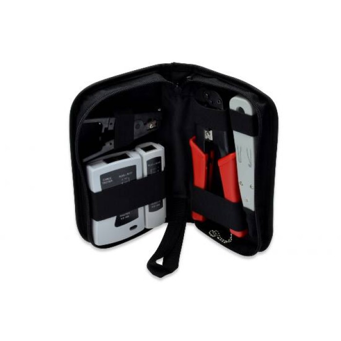 SET ATTREZZI ASSEMBLAGGIO RETI E TESTER