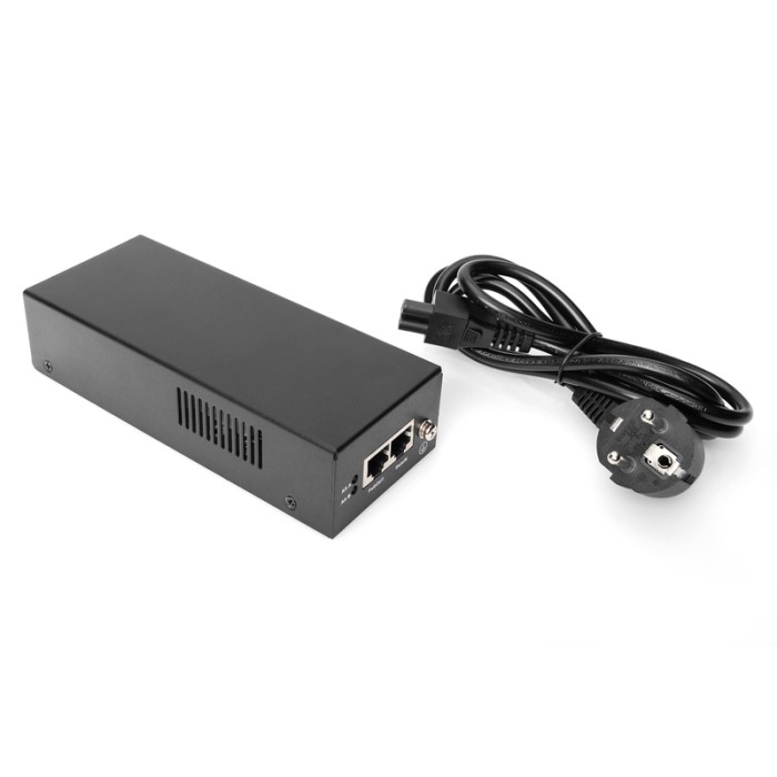 INIETTORE POE++ ETHERNET GIGABIT, 802.3BT 85 WATT