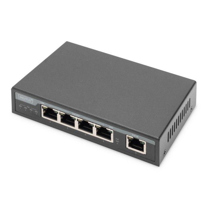 Estensore 4 Porte Gigabit 4PPoE Extender, 802.3at, 60 W