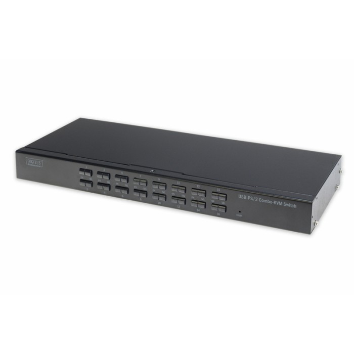 SWITCH KVM PER TASTIERA MOUSE USB/PS2 E VIDEO VGA CON 16 PC