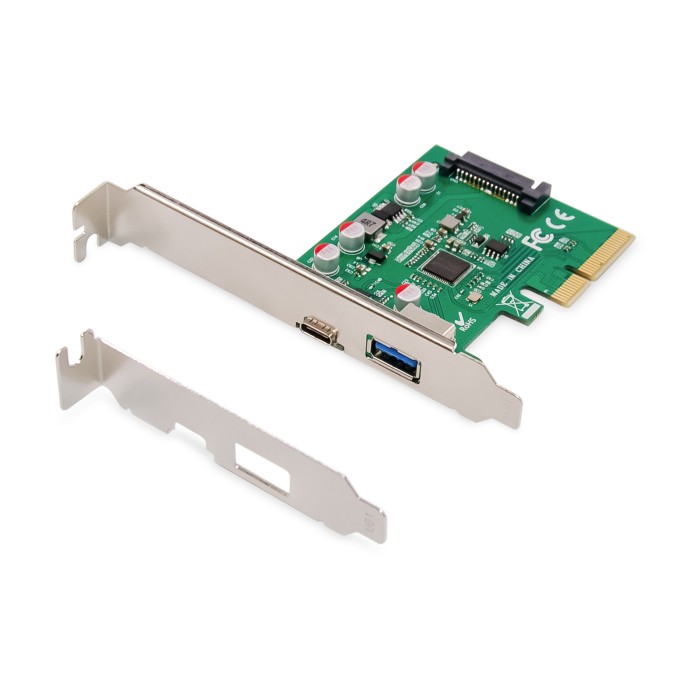 SCHEDA PCI-EXPRESS USB Type-C. + USB-A DIGITUS