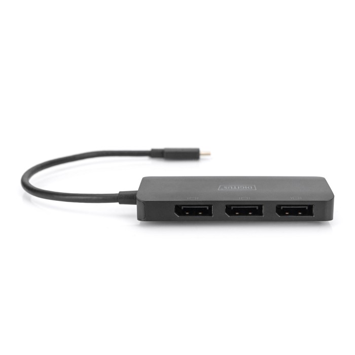 DIGITUS Hub video MST a 3 porte (USB-C? -> 3 DisplayPort)