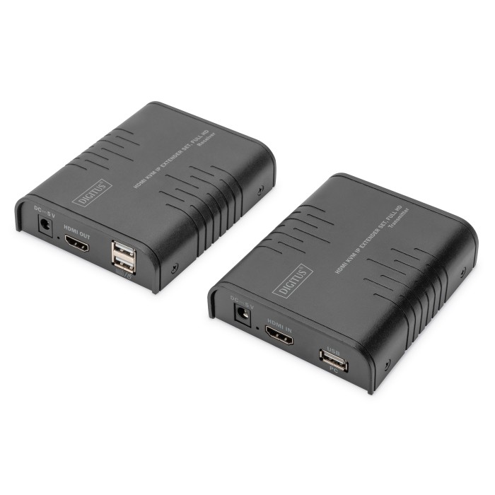DIGITUS Set extender IP HDMI KVM, Full HD