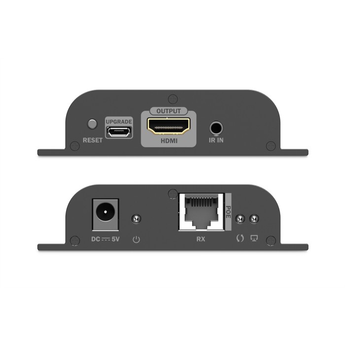 Ricevitore HDMI per DS55353,4K/60Hz 120/200 mt. POE, uno-a-molti, CAT, nero