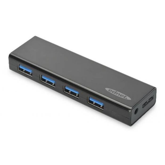 HUB 4 PORTE USB 3.0 CON ALIMENTATORE