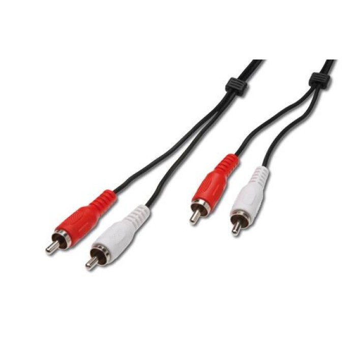 CAVO AUDIO VIDEO 2 X RCA MASCHIO/MASCHIO MT 2,5
