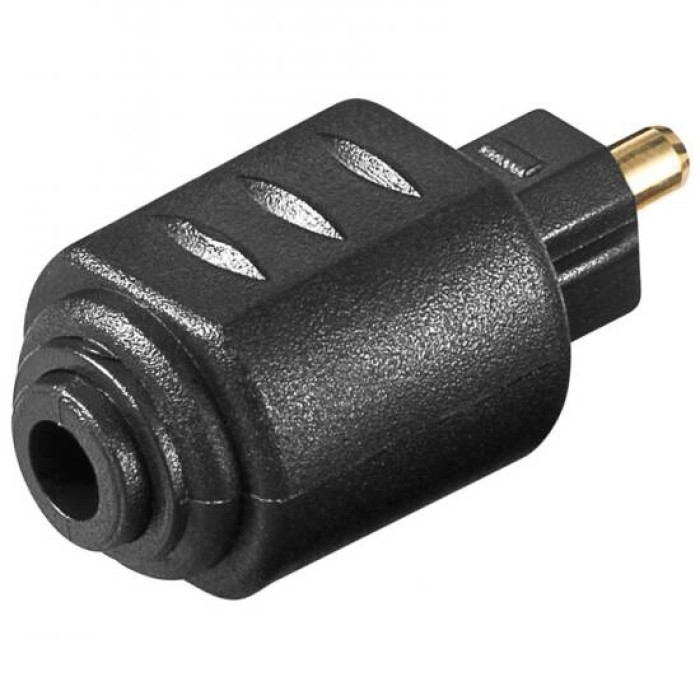 ADATTATORE AUDIO TOSLINK MASCHIO - MINI TOSLINK 3,5MM FEMMINA