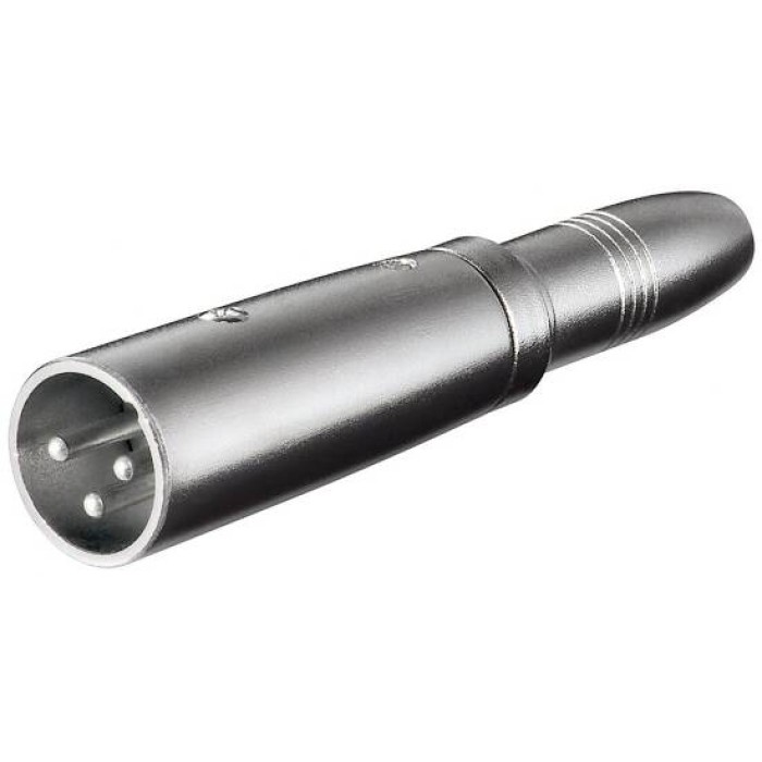ADATTATORE XLR MASCHIO 3 POLI - 6,35MM FEMMINA