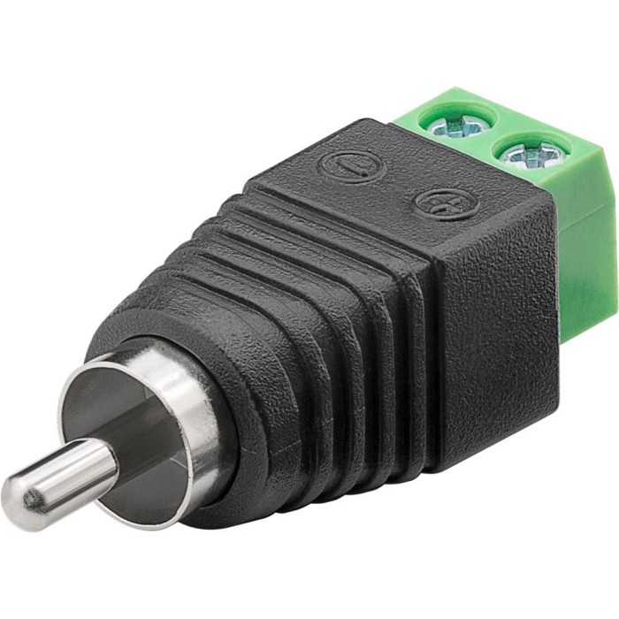 CONNETTORE TERMINAL BLOCK 2 POLI - CONNETTORE RCA MASCHIO