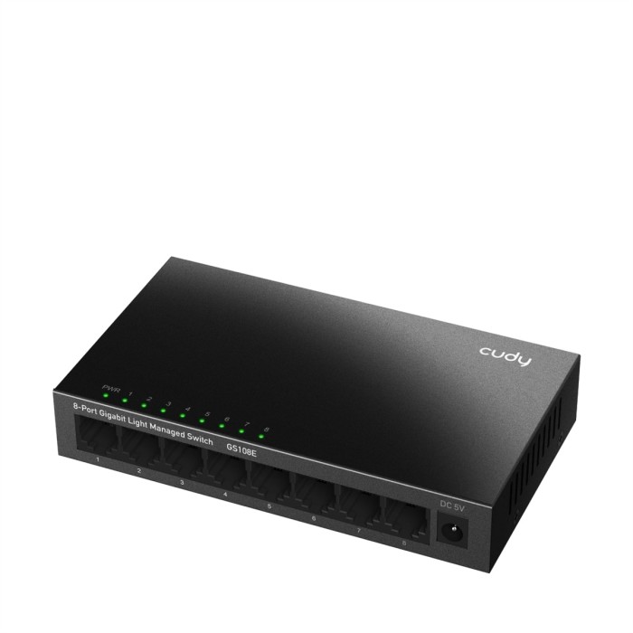 Switch gestito luce Gigabit a 8 porte