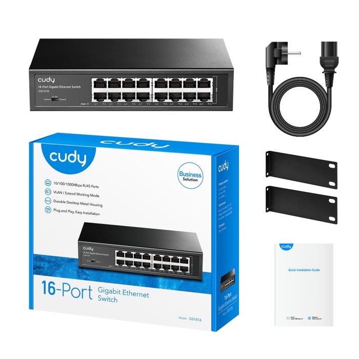 Switch Gigabit non gestito a 16 porte