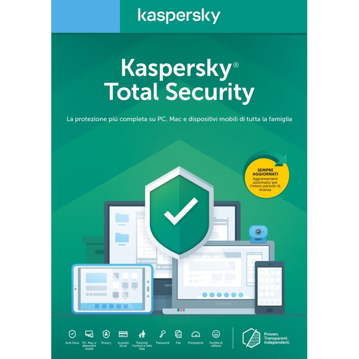 KASPERSKY TOTAL SECURITY 3 USER 1 YEAR