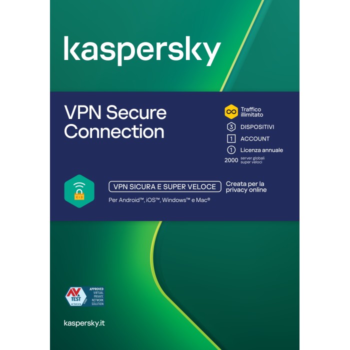 Kaspersky SeC2 3 dispositivi 1 anno slim sierra bs IT