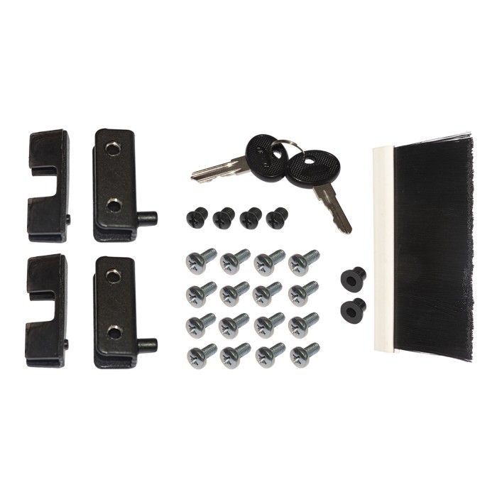 ARMADIO RACK 19' DISASSEMBLATO 6 UNITA' DA MURO PER RETI (A)370 X (L)540 X (P) 400 MM COLORE GRIGIO PORTA VETRO