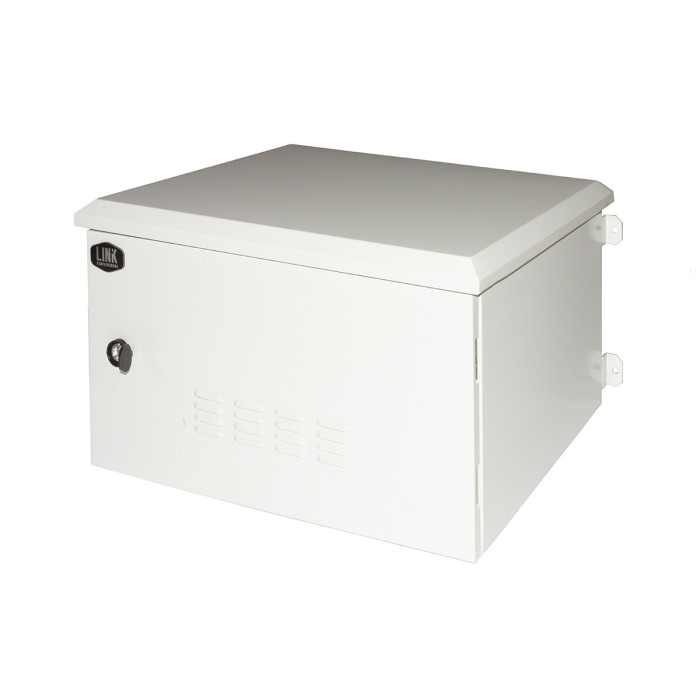 ARMADIO RACK 19 POLLICI 9U PER RETI DA ESTERNO CLASSE PROTEZIONE IP55 MISURE MM (L)600X(P)450X(A)467 GRIGIO CHIARO CON VENTOLE FILTRATE