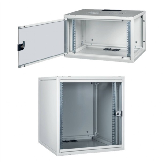 ARMADIO RACK 19' 12U PROFONDITA' 450 MM DA ASSEMBLARE GRIGIO DISASSEMBLATO SERIE EAVI