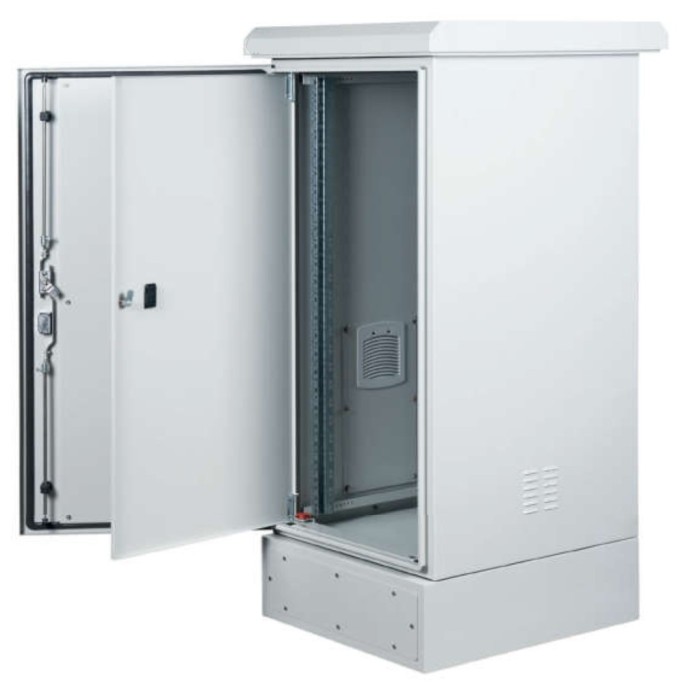 ARMADIO RACK 19? 12U PROTEZIONE IP65 MISURE L600 H900 P650 CON BASE 200MM