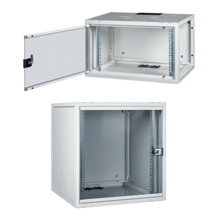 ARMADIO RACK 19' 15U PROFONDITA' 450 MM DA ASSEMBLARE GRIGIO DISASSEMBLATO SERIE EAVI