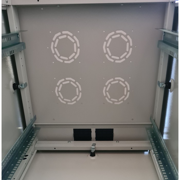 ARMADIO RACK PER RETI 19' 22U (A)1113, (L)600, (P)600 COLORE GRIGIO PORTA VETRO SERIE EAVI