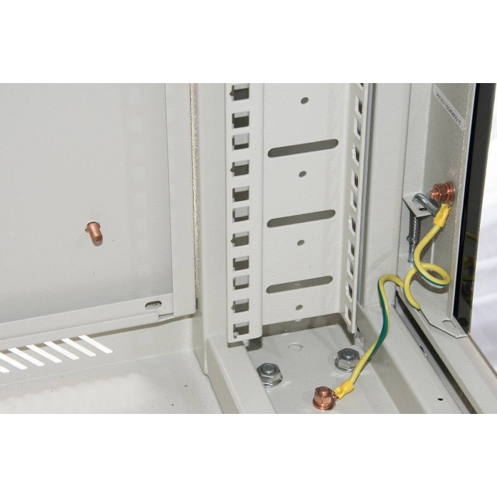 ARMADIO RACK 19' 27U (A)1388 (L)600 (P)1000 COLORE GRIGIO PORTA VETRO