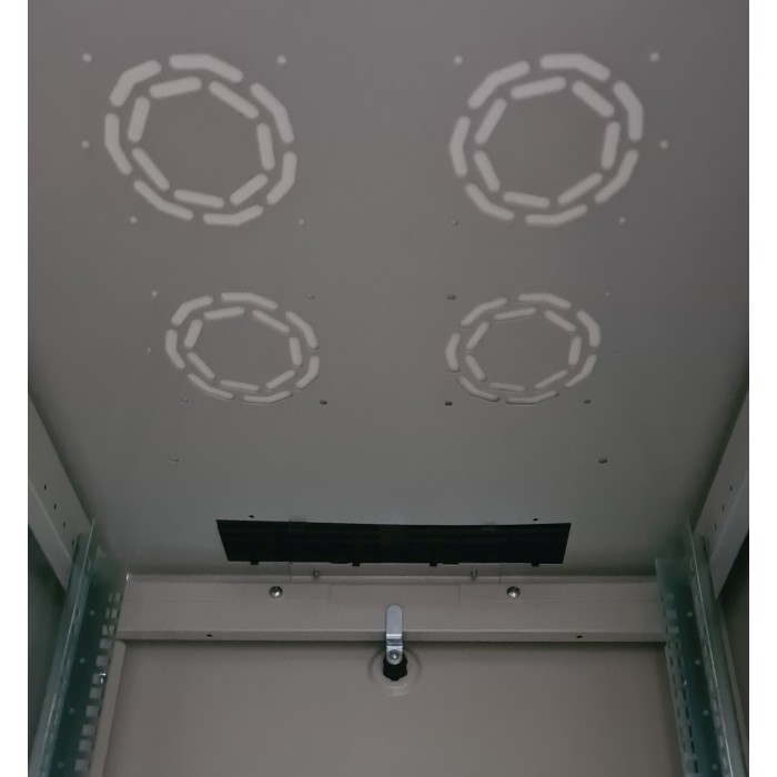 ARMADIO RACK PER RETI 19' 26U (A)1291, (L)600, (P)600 COLORE GRIGIO PORTA TRAFORATA SERIE EAVI