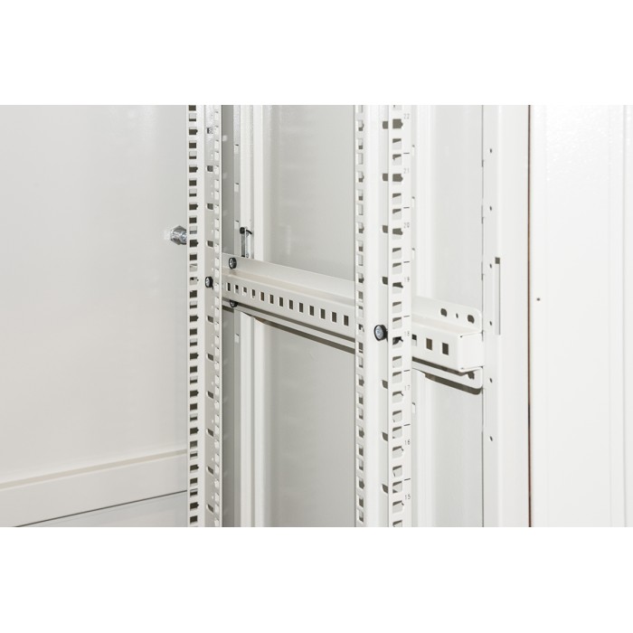 ARMADIO RACK 19' PER RETI 37U (A)1770, (L)600, (P)800 COLORE GRIGIO PORTA VETRO