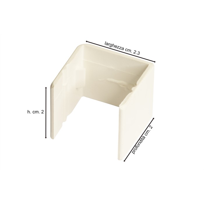 PEZZO DI GIUNZIONE PER 2 CANALINE 20X10 LK20510 LK20610