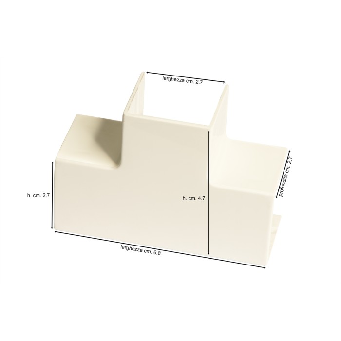 GIUNZIONE A T PER CANALINA 25 MM. PER LK25616, LK25625