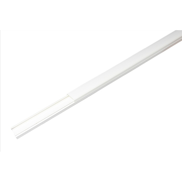 CONFEZIONE 26 CANALINE PASSACAVI ADESIVE IN PVC MT 1 DIMENSIONI 25x16 MM CON COPERCHIO SCORREVOLE BIANCO (26 MT IN TOTALE)