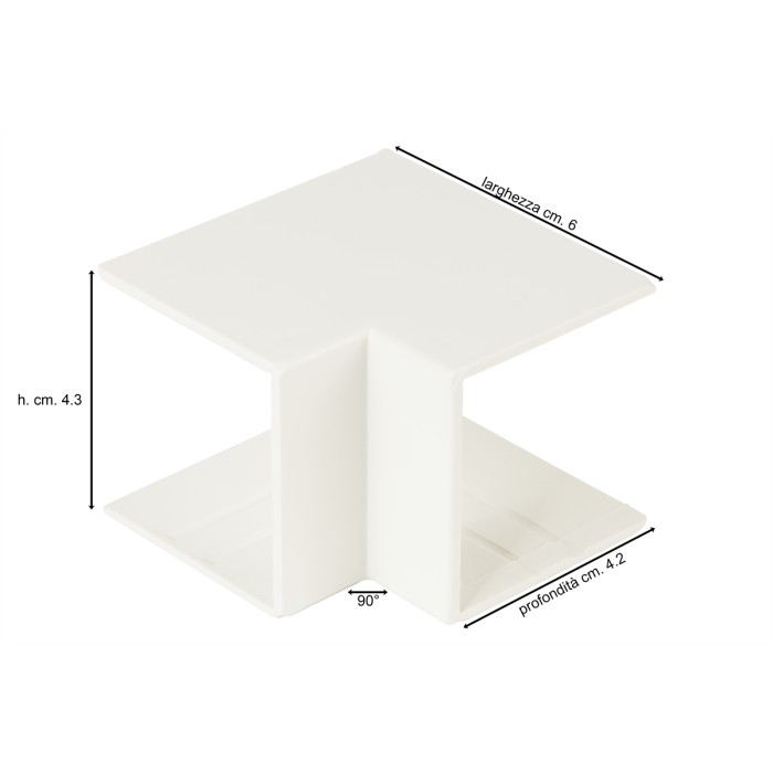 ANGOLO INTERNO PER CANALINA 40 mm LK40625 LK40640