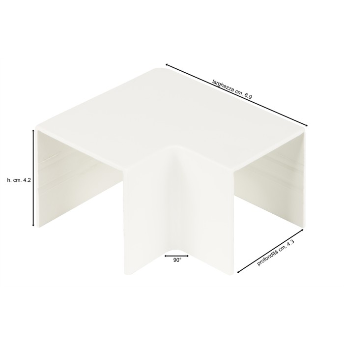 ANGOLO 90? PER CANALINA 40 MM. LK40625, LK40640