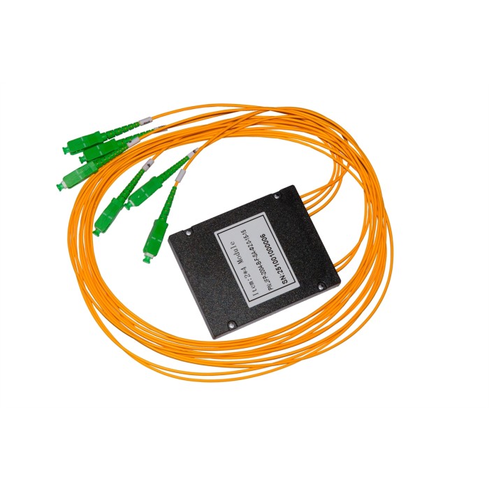 BOX PLC SPLITTER CON CONNETTORI SC APC 2 IN E 4 OUT MT 1.5