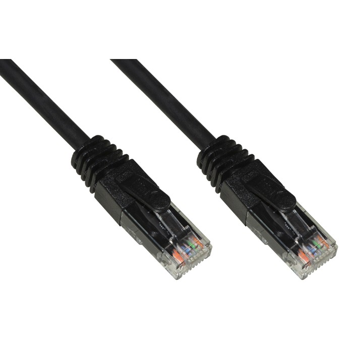 CAVO RETE CATEGORIA 6A NON SCHERMATO UTP AWG24 COLORE NERO HALOGENFREE MT 20