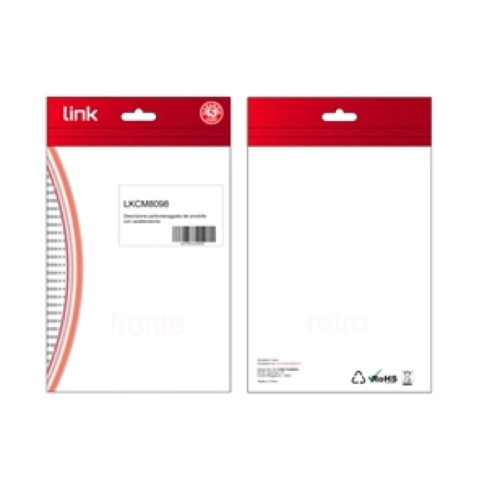 KIT 2 PEZZI SUPPORTI PER GESTIONE CAVI 8 POSIZIONI BIANCO