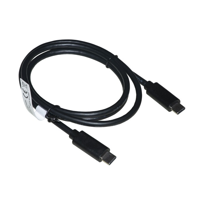 CAVO USB-C MASCHIO/MASCHIO GESTIONE ATTIVA CORRENTE FINO A 5A 100 WATT CON E-MARK COLORE NERO MT 1,5 PER RICARICA E DATI