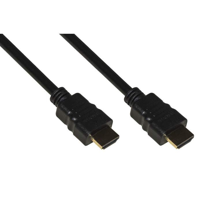 CAVO HDMI ® 4Kx2K 30HZ 3D+ETHERNET PER PC, NOTEBOOK, HDTV, ECC CONTATTI DORATI MT 10 COLORE NERO