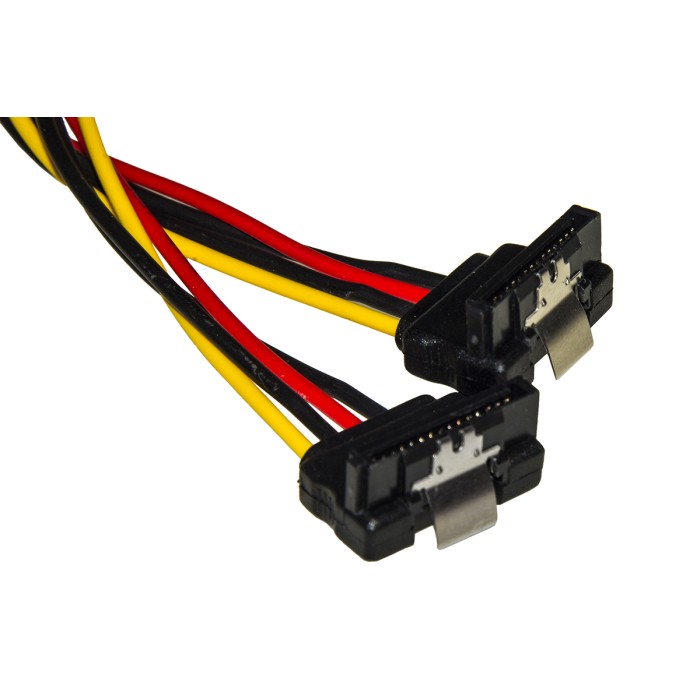 CAVO SATA ALIMENTAZIONE DA 15 PIN SATA MASCHIO A 2 X 15 PIN SATA 90?