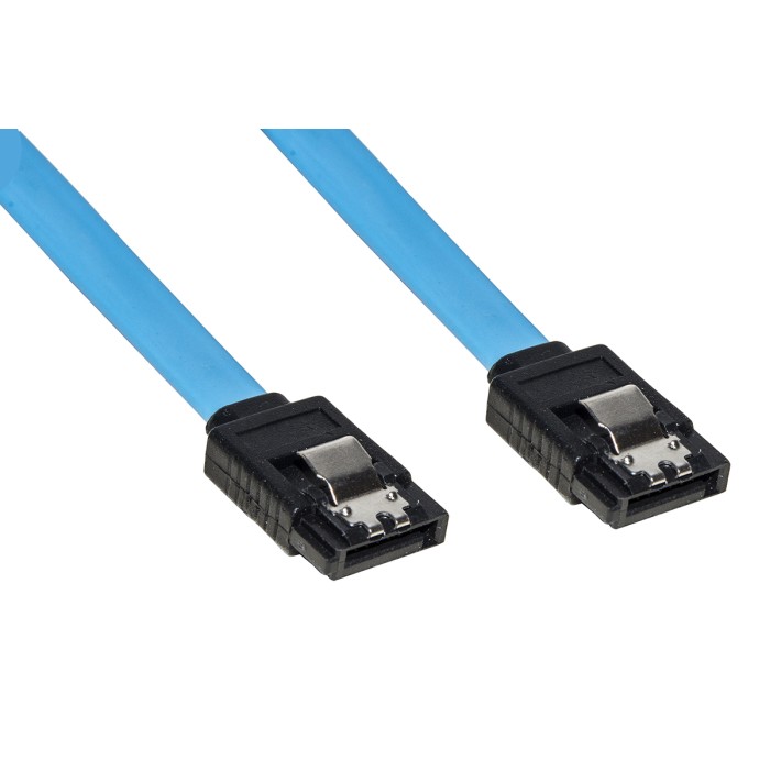 CAVO INTERNO SATA III CM 30 CONNETTORE CON CLIP BLOCCAGGIO IN METALLO
