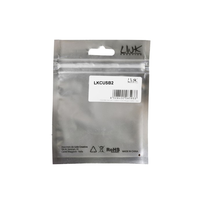 CAVO USB 2.0 MASCHIO/FEMMINA RAME CONNETTORE FEMMINA ISOLATO MT 2