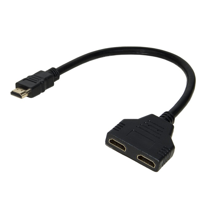 ADATTATORE HDMI¨ MASCHIO a 2 X HDMI¨ FEMMINA CM 20