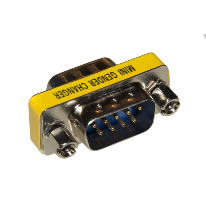 MINI ADATTATORE 9 POLI MASCHIO/MASCHIO GENDER CHANGER