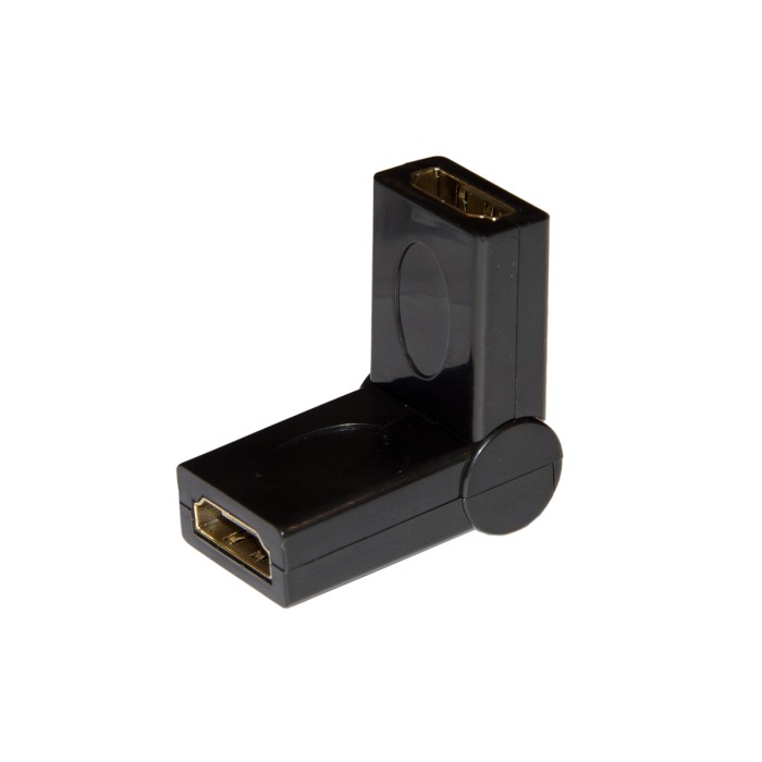 ADATTATORE HDMI FEMMINA - HDMI?  FEMMINA INCLINAZIONE 180?