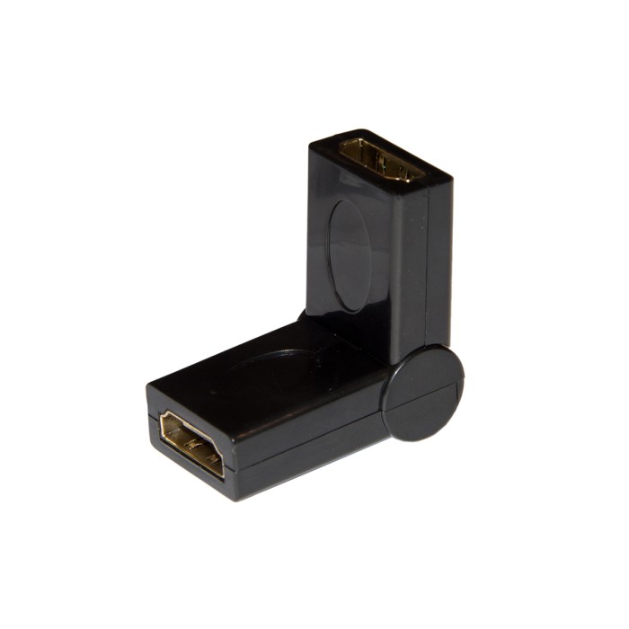 ADATTATORE HDMI FEMMINA - HDMI FEMMINA INCLINAZIONE 180°