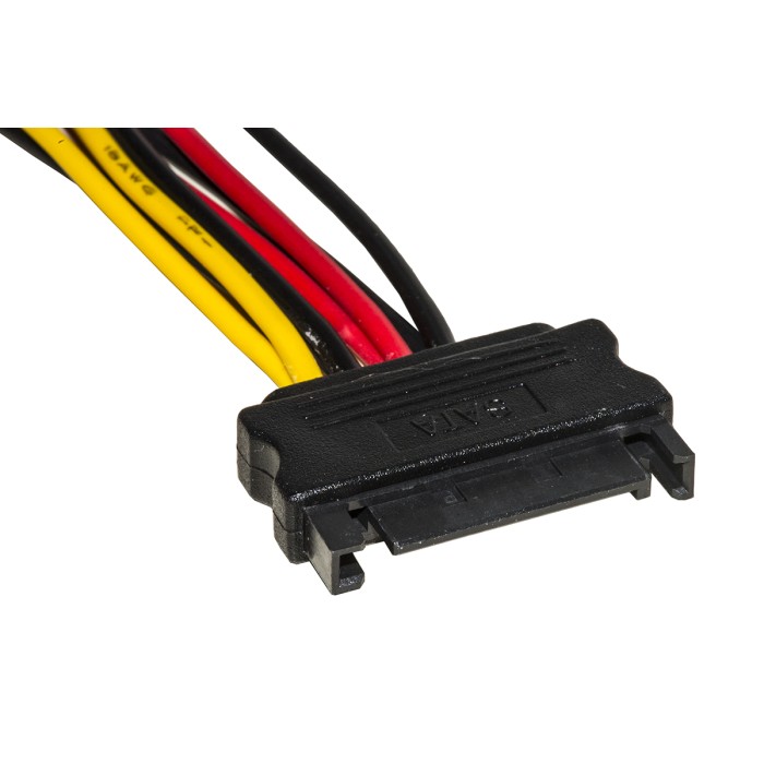 CAVETTO SDOPPIATORE SATA INTERNO 1 MASCHIO - 2 X FEMMINA CM 20