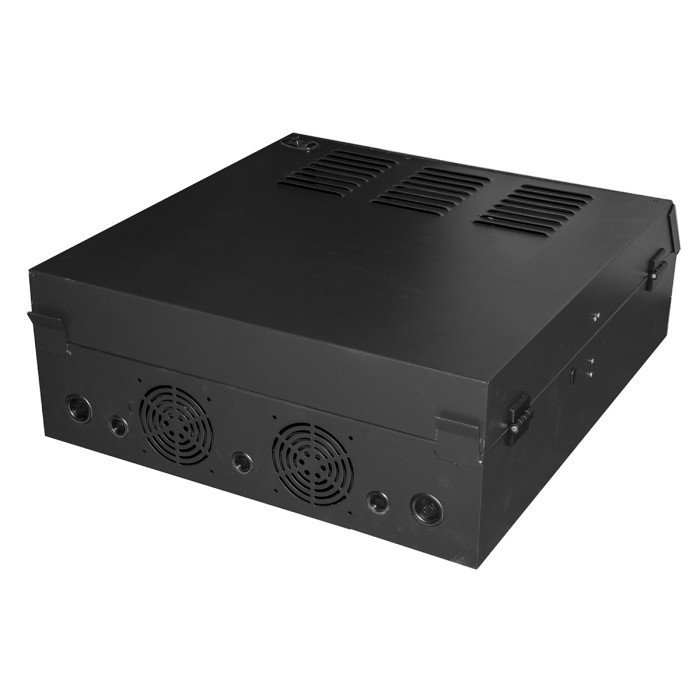 ARMADIO RACK 19' DA MURO VERTICALE 5U MISURE MM 650X730X248 COLORE NERO PER SERVER PROFONDI FINO A 58 CM, CON MONTANTI REGOLABILI
