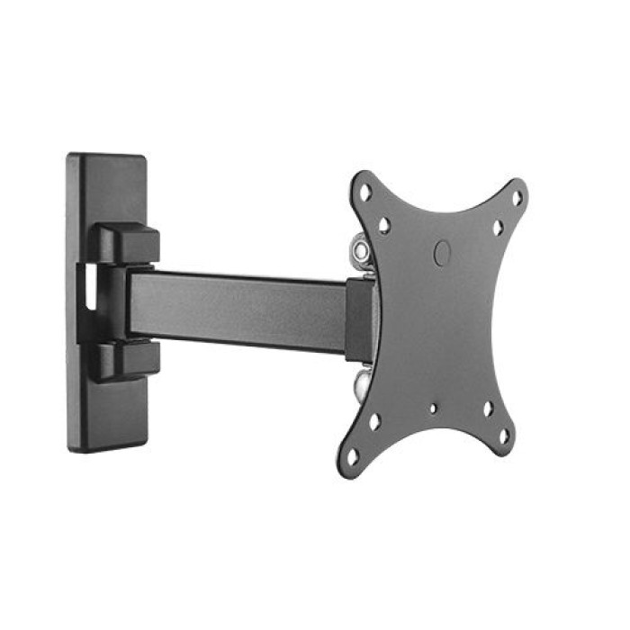 STAFFA A MURO 2 SNODI PER MONITOR 14-27' FINO A VESA 100X100 ORIENTAMENTO VERTICALE E ORIZZONTALE