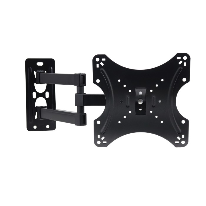 BRACCIO A MURO ALLUNGABILE CON 3 SNODI PER TV LED/LCD DA 14 A 43' FINO A 18KG E VESA 200x200