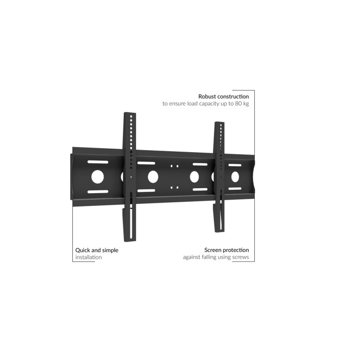 Supporto da muro per video 50-86' fino a 80 kg VESA 800X400