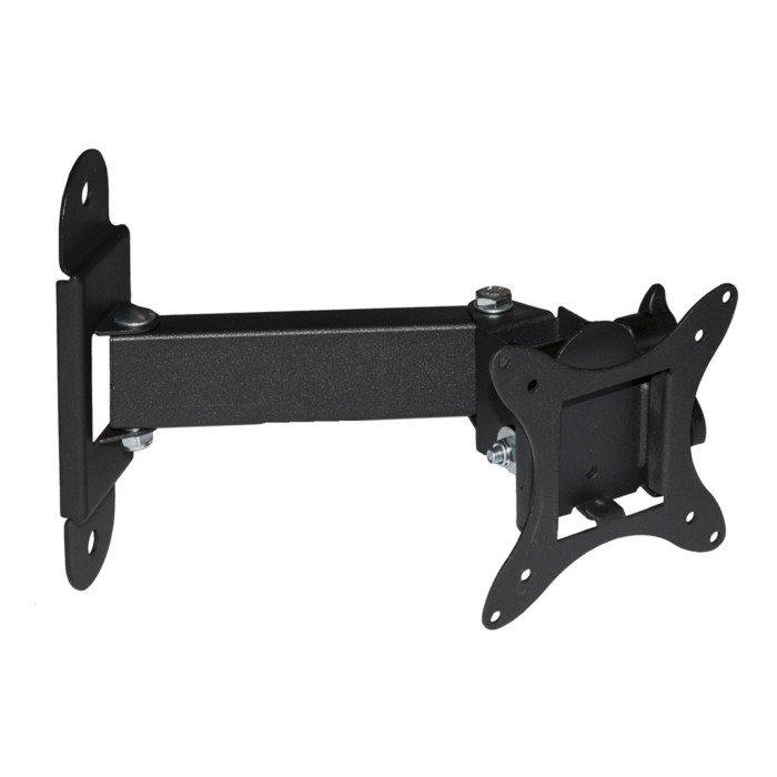 BRACCIO A MURO CON 2 SNODI PER TV LED/LCD DA 14 A 27' FINO A 15 KG E VESA 100X100